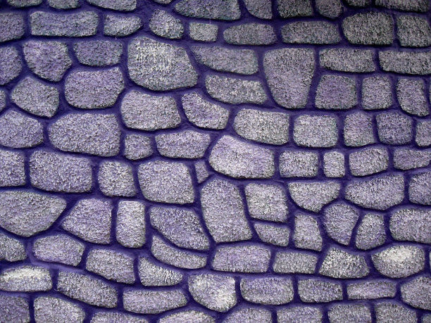 紫色的石头墙图片下载