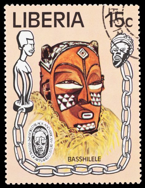 老式的利比里亚邮票图片下载