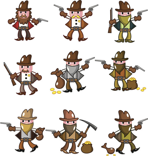 卡通牛仔图片下载