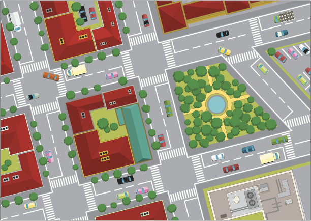 城市街道上的交通图片下载