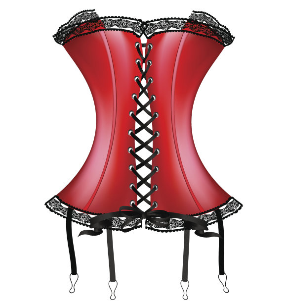 夫人是红色的胸衣图片下载
