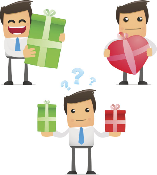 一套有趣的卡通经理图片下载