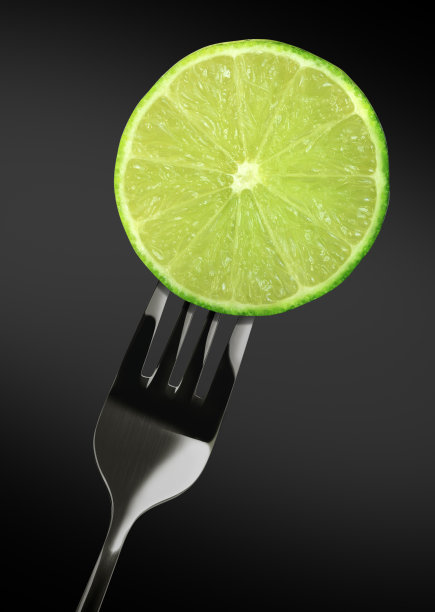 柠檬绿，叉子不锈。图片下载