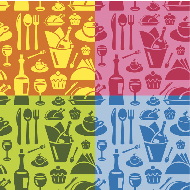 餐厅无缝模式图片下载