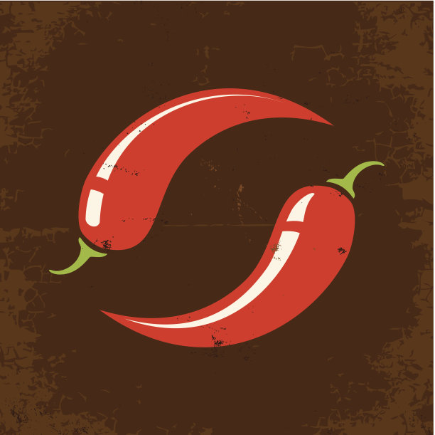 复古的插图辣椒图片下载