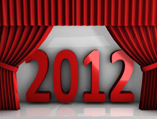 2012年红色的窗帘图片下载