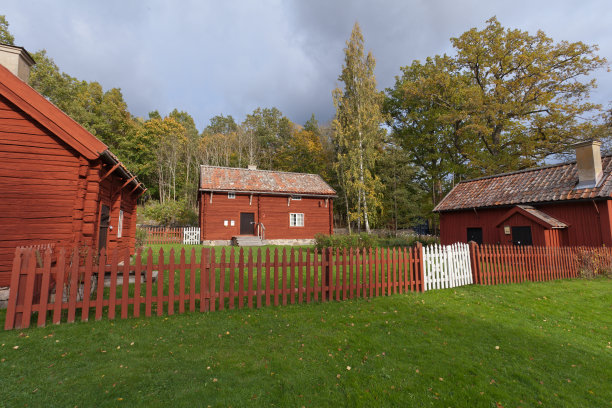 瑞典古老的传统建筑图片下载