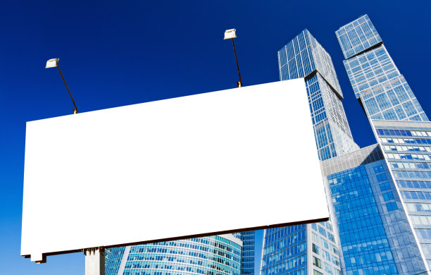 广告牌和摩天大楼图片下载