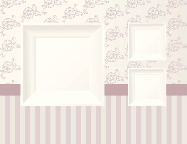 3d空框在墙上。图片下载