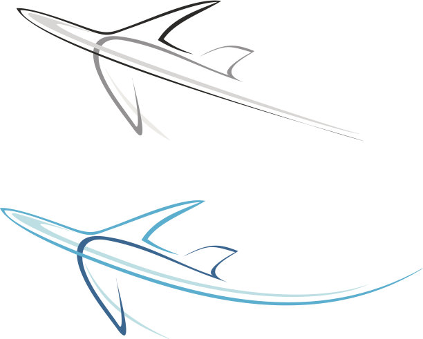 飞行飞机-孤立的矢量图标图片下载