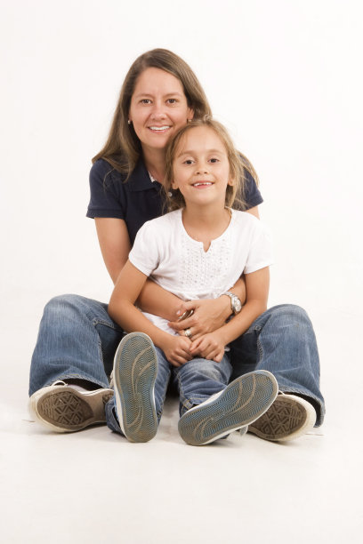 快乐的母女图片下载