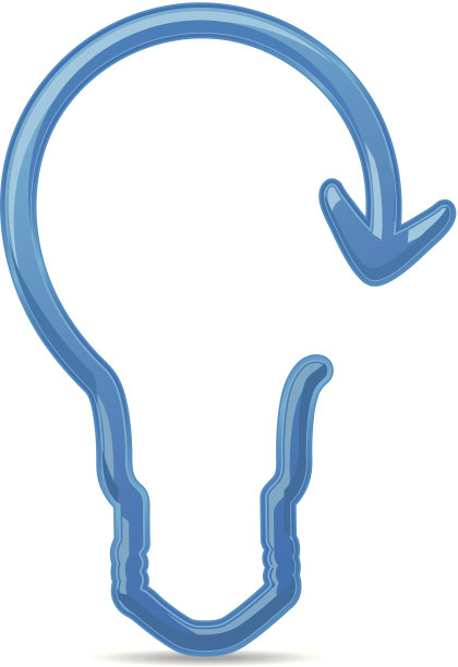 现代高科技灯泡的轮廓图片下载