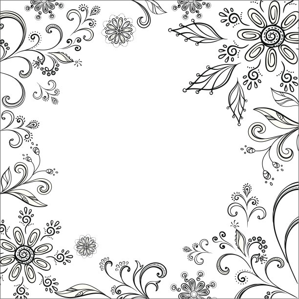 花的背景,轮廓图片下载