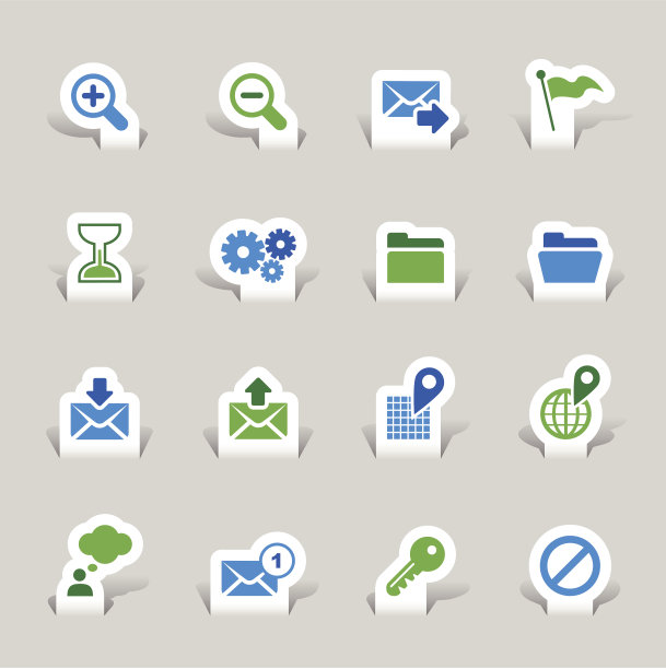 剪纸-网站和互联网图标图片下载