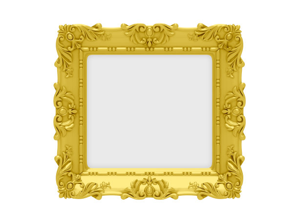 装饰金色的框架图片下载