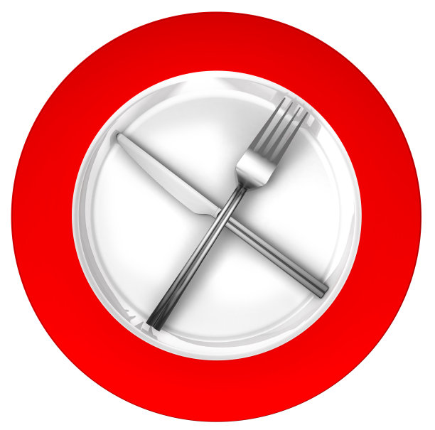 饮食观念标志红白相间图片下载