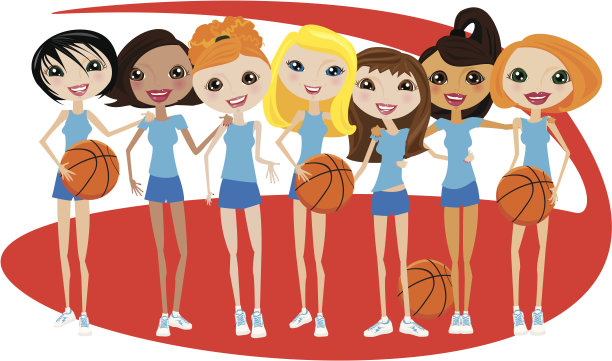 高中女子篮球队图片下载