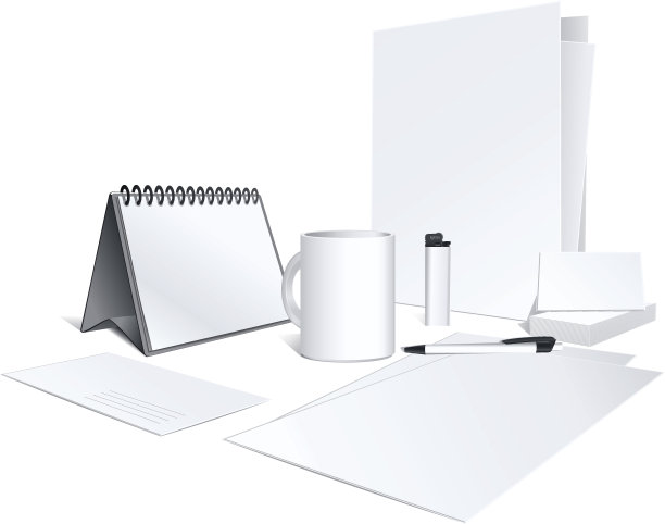 企业形象模板。矢量图图片下载