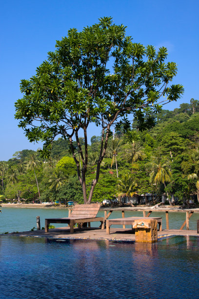 海边的游泳池图片下载