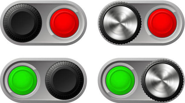 拨动开关，绿灯和红灯图片下载