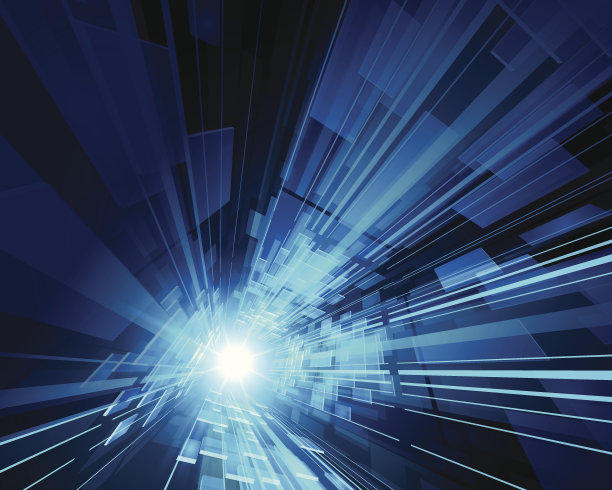 光源产生蓝色和白色光束的照片图片下载