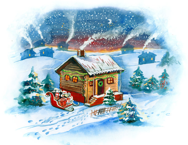 圣诞村图片下载