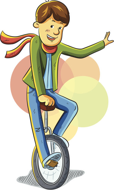 独轮车的男孩图片下载