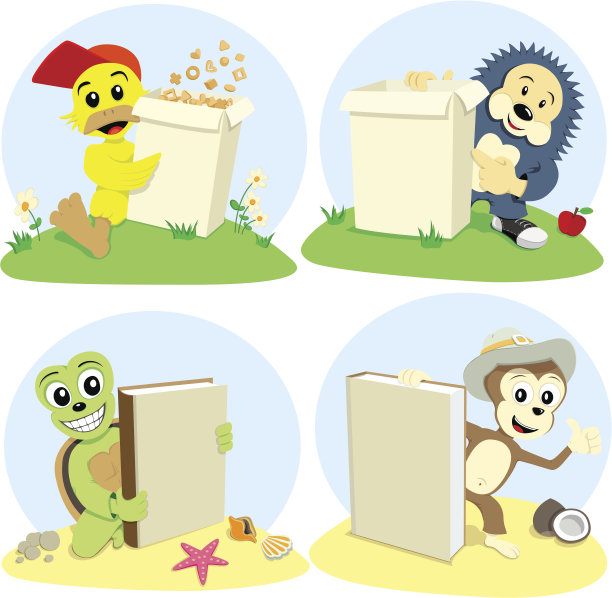 卡通动物代表图片下载