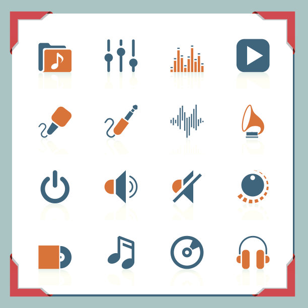 音乐图标|在一个框架系列中图片下载
