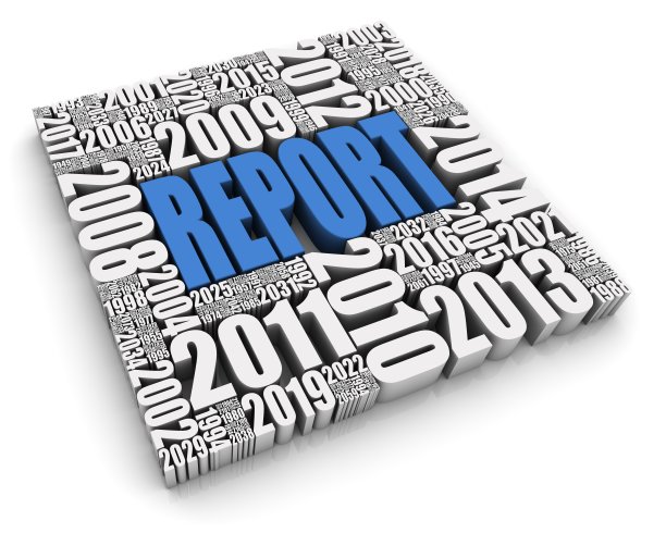 蓝色的年度报告图片下载