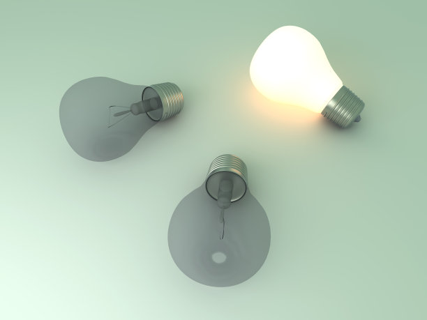 发光的灯泡图片下载