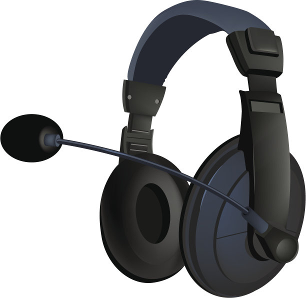 黑色的耳机图片下载