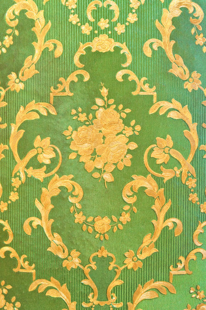 绿色的旧墙纸图片下载