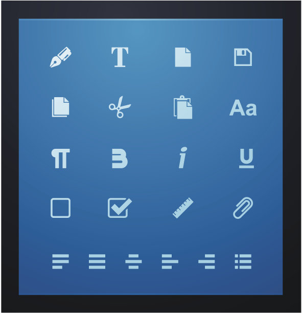 文本编辑符号集图片下载