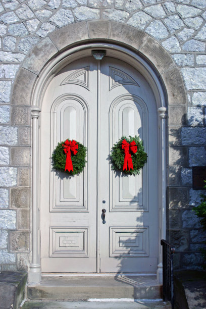 圣诞节的门图片下载