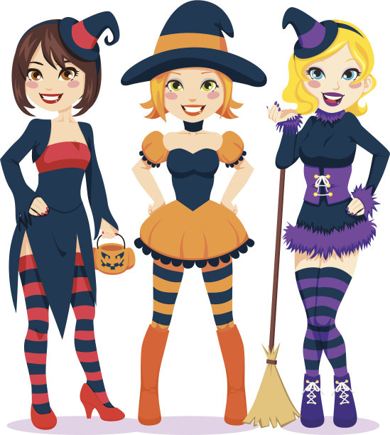 万圣节的女性图片下载
