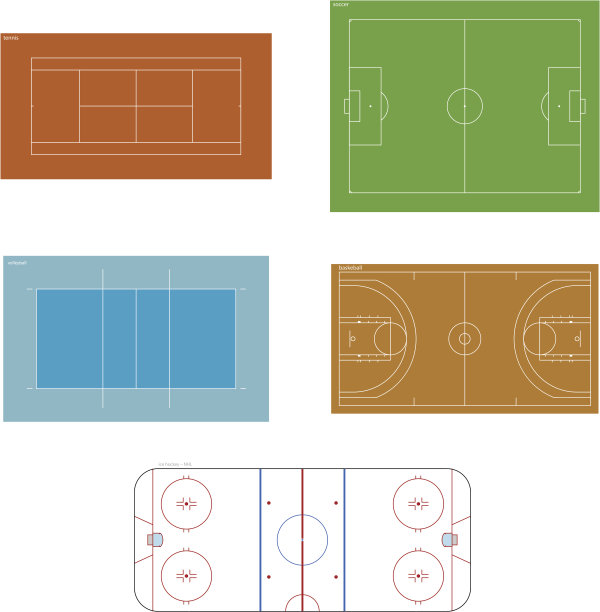 向量sportgrounds素材图片
