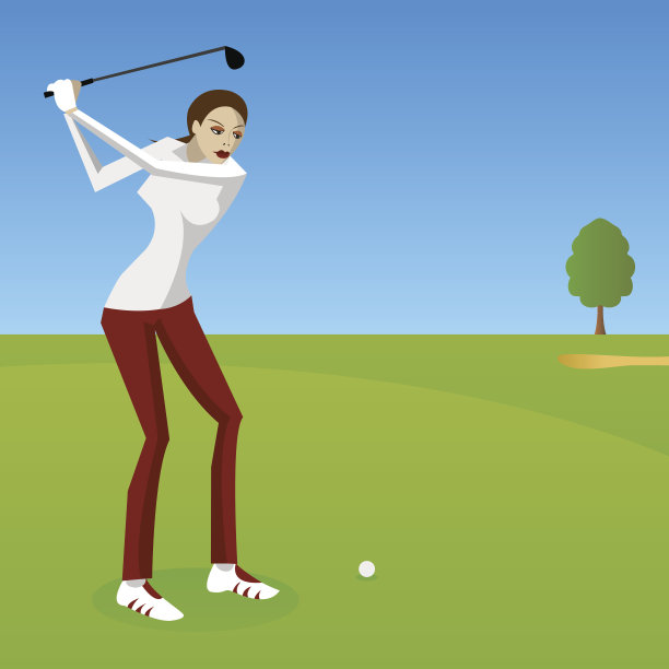 女性高尔夫球员图片下载