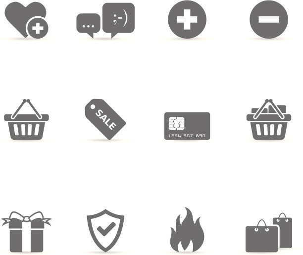 单色图标-电子商务图片下载
