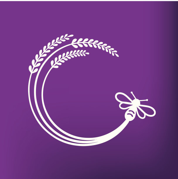 薰衣草蜜蜂图标图片下载