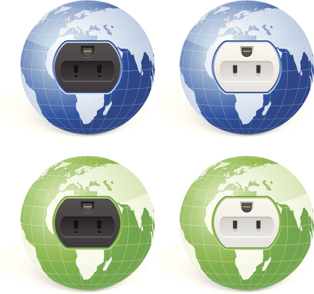 插座世界地球仪图片下载