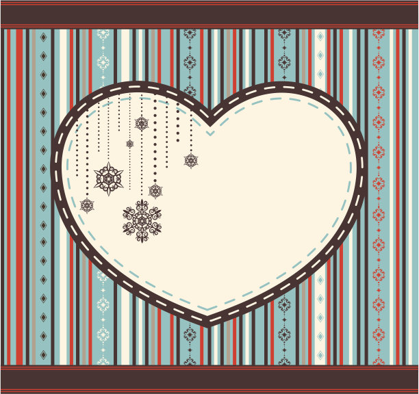 美丽的圣诞背景与雪花。向量图片下载