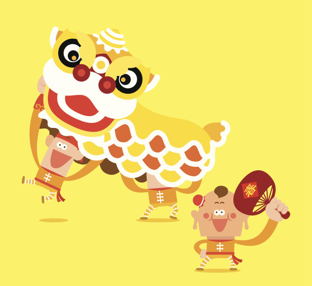 中国舞狮素材图片