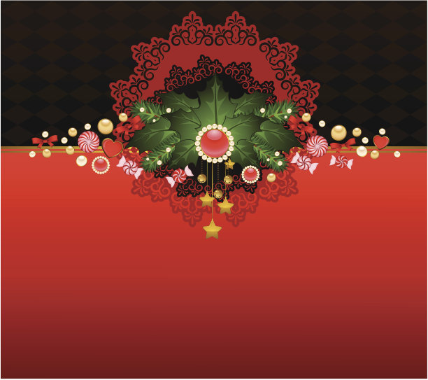 圣诞背景与糖果手杖。向量图片下载