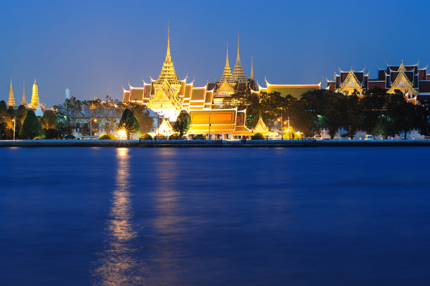 湄南河和湄南河夜景图片下载