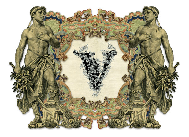 字母V。图片下载