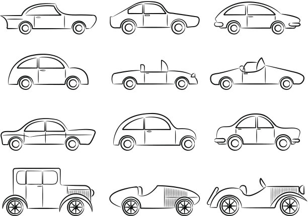 老爷车图标集图片下载