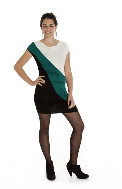 自信的年轻女子在白色图片下载