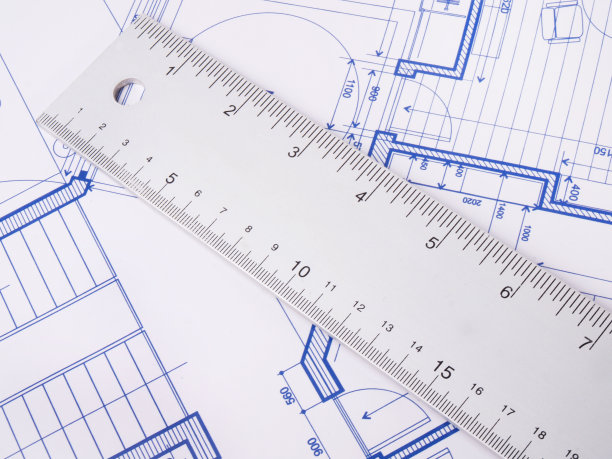 用尺子绘制蓝图图片下载