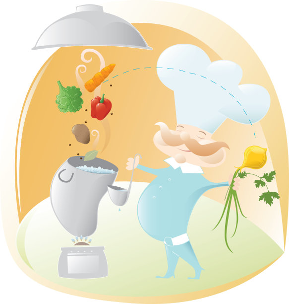 在厨房做饭图片下载